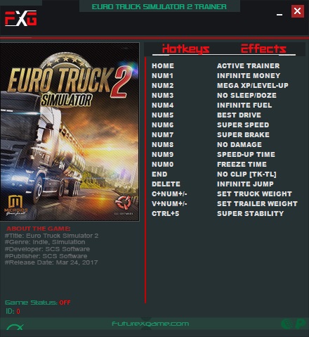 Euro Truck Simulator 2 v1.30.2.2 (64Bits) Trainer +15